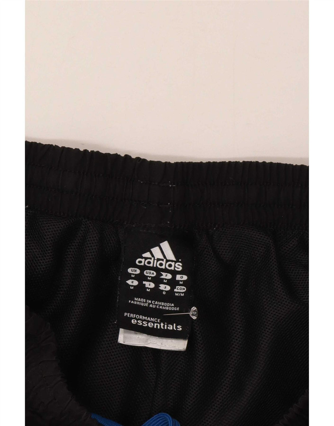 Ανδρικό σορτς Adidas Climalite από μεσαίο μαύρο πολυεστέρα