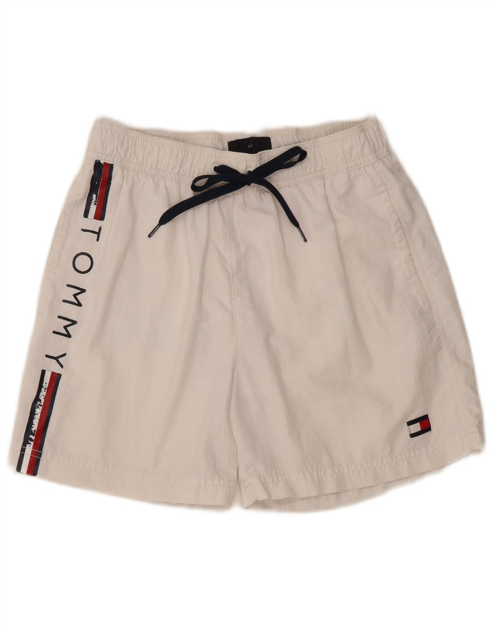 Γυναικείο γραφικό σορτς κολύμβησης Tommy Hilfiger UK 12 Medium White