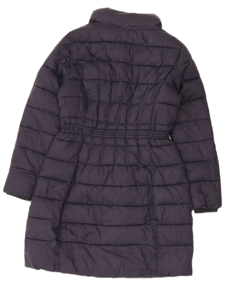 Monsoon Γυναικείο παλτό UK 14 Medium Navy Blue Nylon