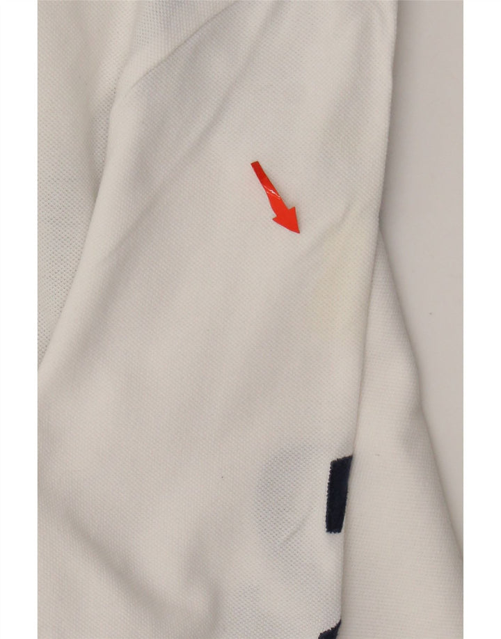 POLO RALPH LAUREN Ανδρικό γραφικό μπλουζάκι ράγκμπι πόλο XL λευκό χρώμα