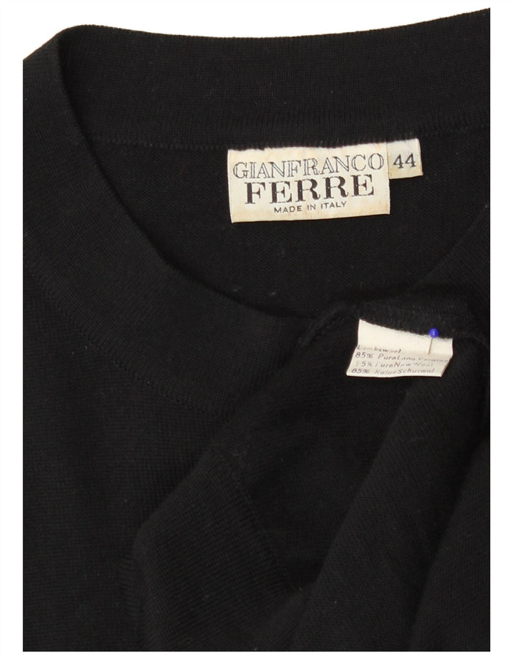 Gianfranco Ferre Γυναικείο γραφικό φόρεμα μέσης IT 44 Medium μαύρο