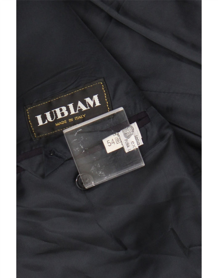 Ανδρικό τζάκετ με διπλό στήθος Lubiam IT 54 2XL, παρθένο μαλλί