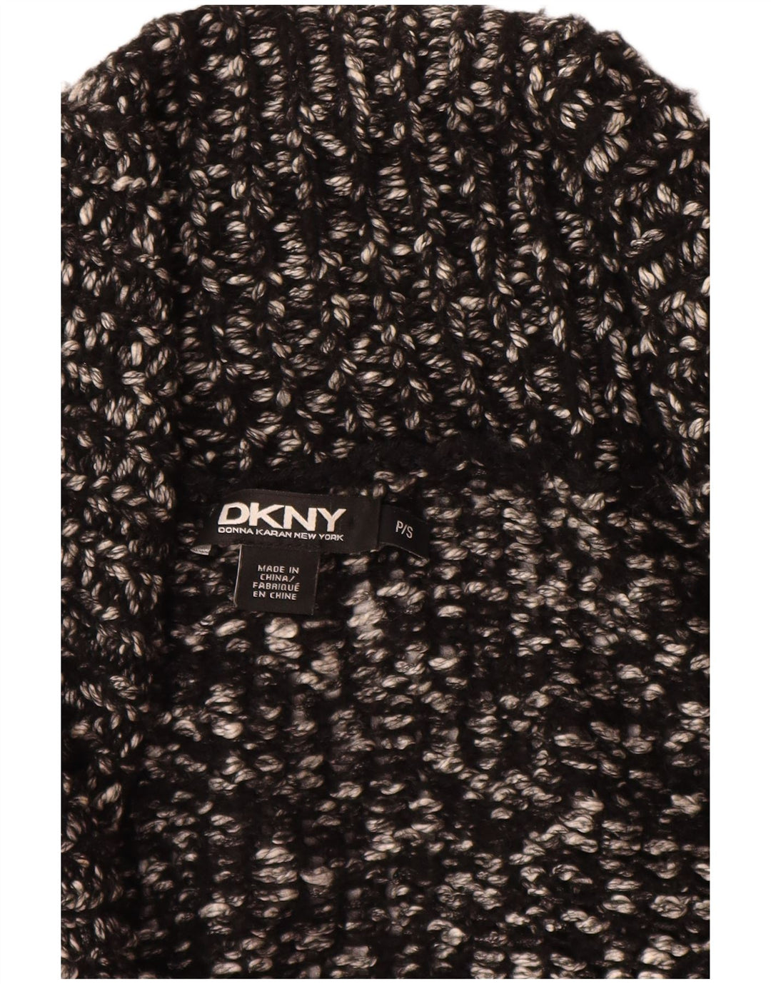 DKNY Γυναικείο πουλόβερ με κοντό μανίκι UK 10 Small Black
