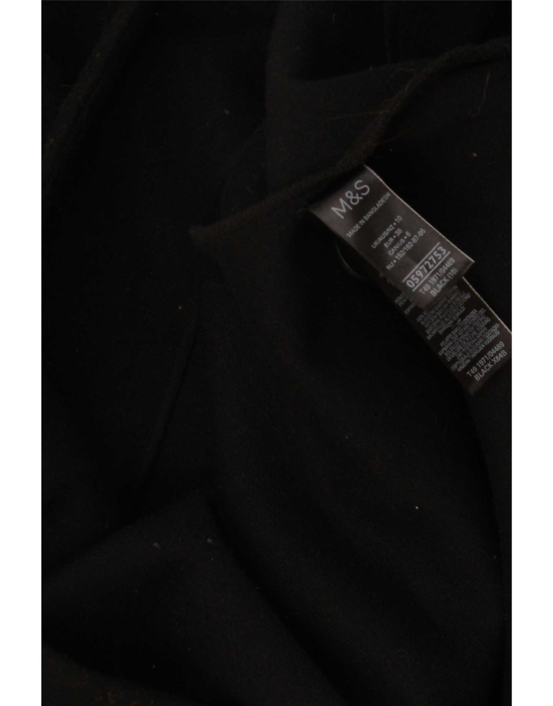 Marks & Spencer Γυναικείο Πανωφόρι UK 10 Small Black Polyester