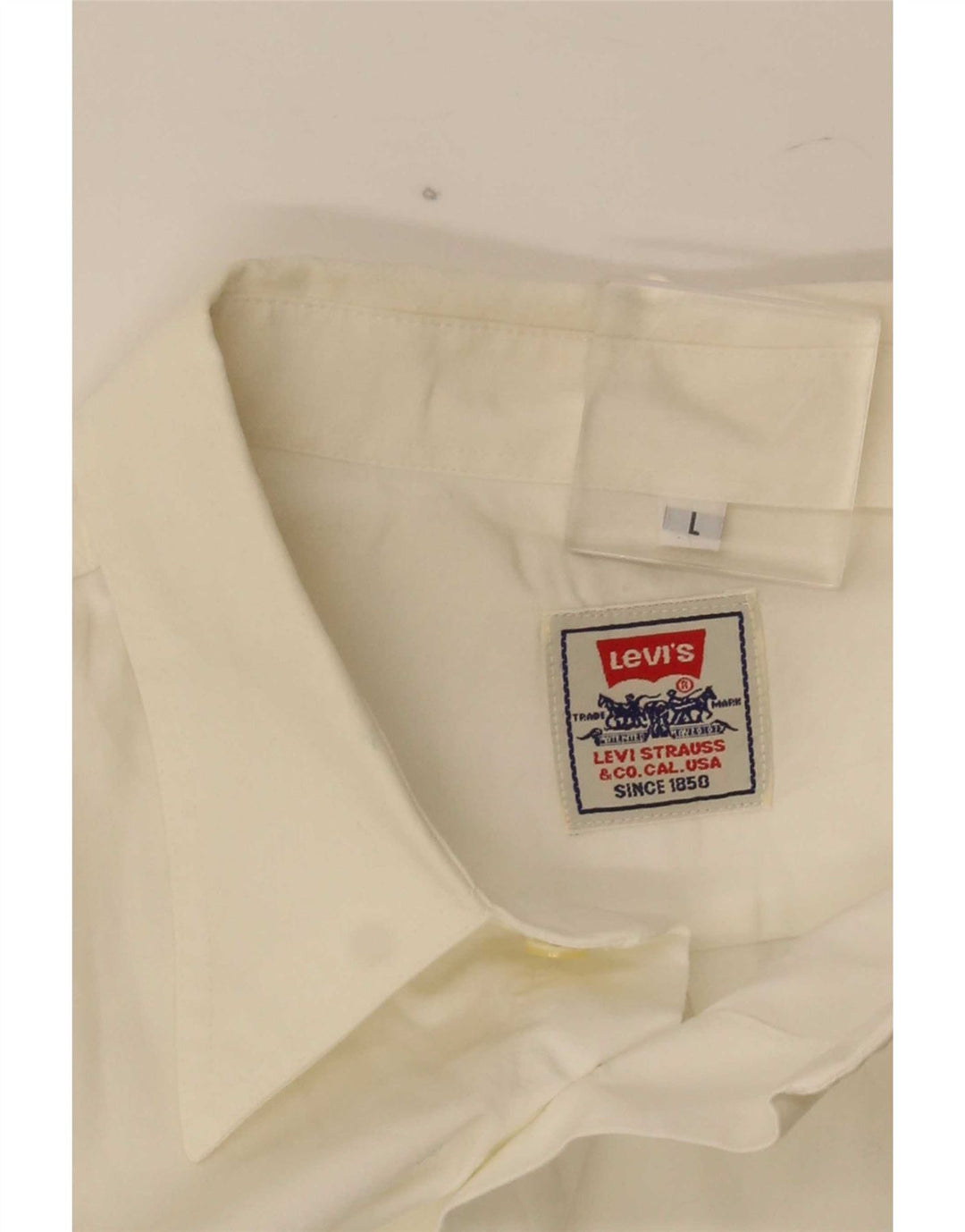 Ανδρικό κοντομάνικο πουκάμισο Levi's λευκό μεγάλο