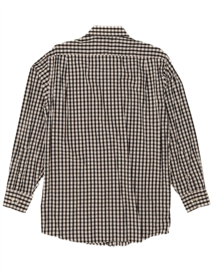Ανδρικό πουκάμισο Tommy Hilfiger Regular Fit Size 15 Medium Black Gingham