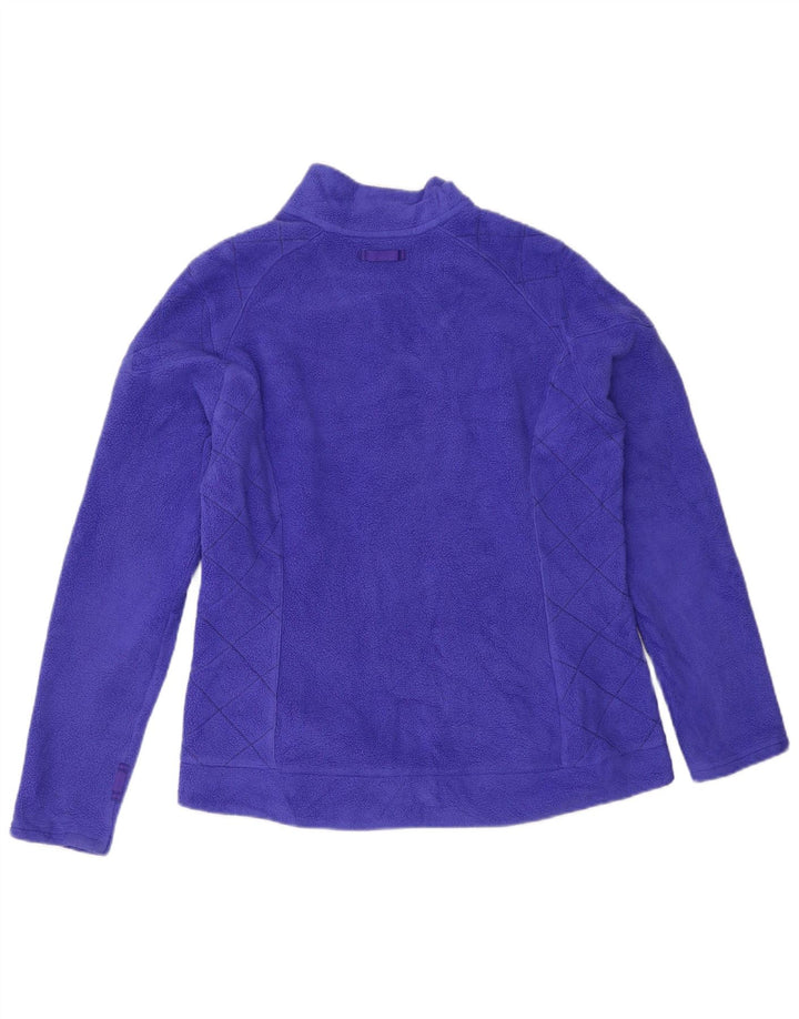 EDDIE BAUER Γυναικείο Fleece Jacket UK 14 Medium Purple Polyester