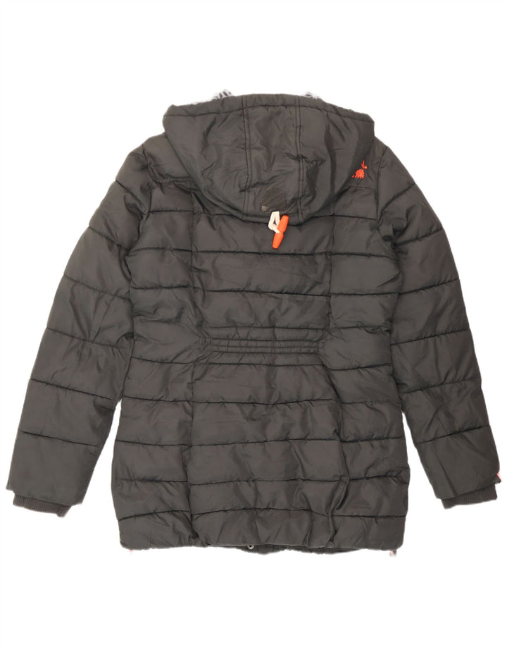 Γυναικείο μπουφάν με κουκούλα Superdry UK 14 Medium Grey Polyester