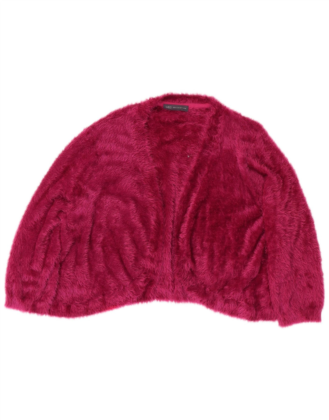 MARKS & SPENCER Γυναικεία 3/4 μανίκια Bolero Jumper UK 22 3XL Maroon