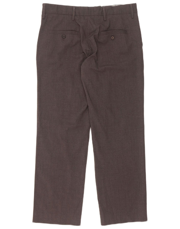 Zara Ανδρικό ίσιο casual παντελόνι Medium W32 L29 Grey Polyester