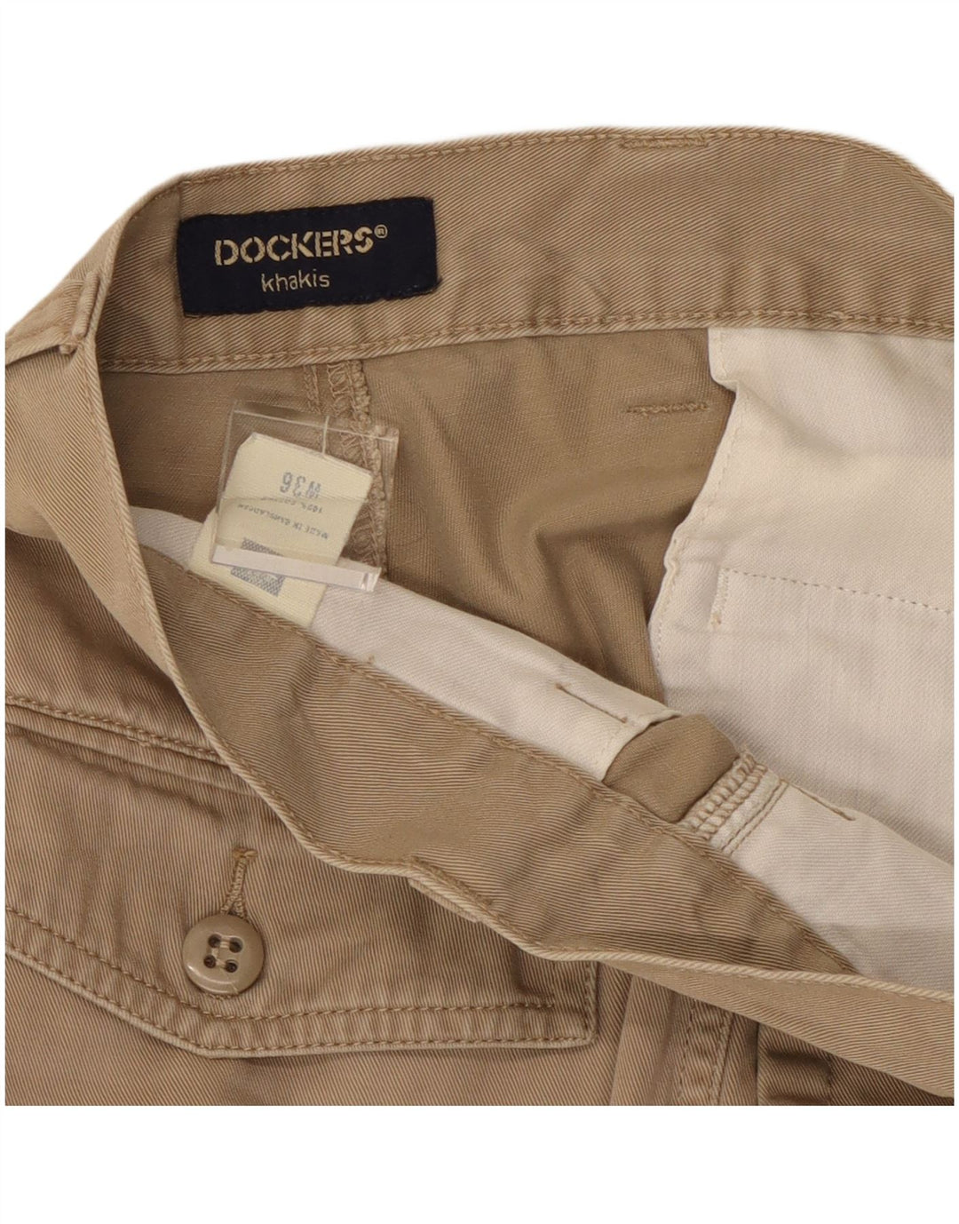 Dockers Ανδρικό Σορτς Chino Χακί W36 Μεγάλο Μπεζ βαμβακερό