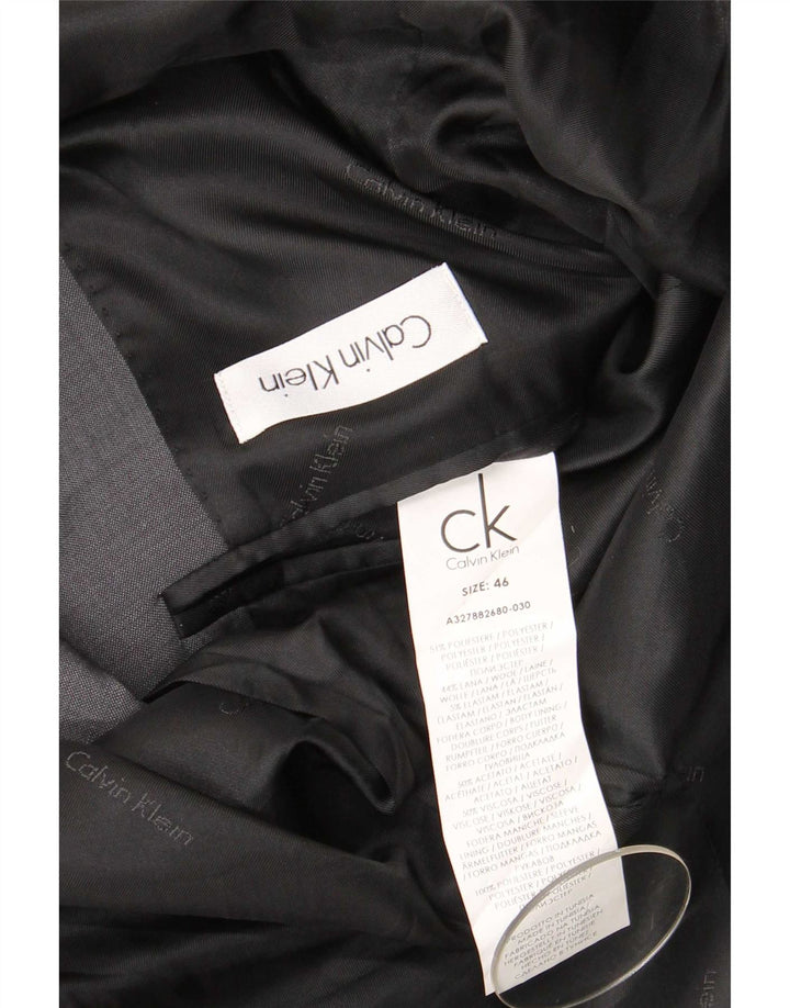 Calvin Klein Ανδρικό σακάκι με 2 κουμπιά μπλέιζερ IT 46 Small Grey Polyester