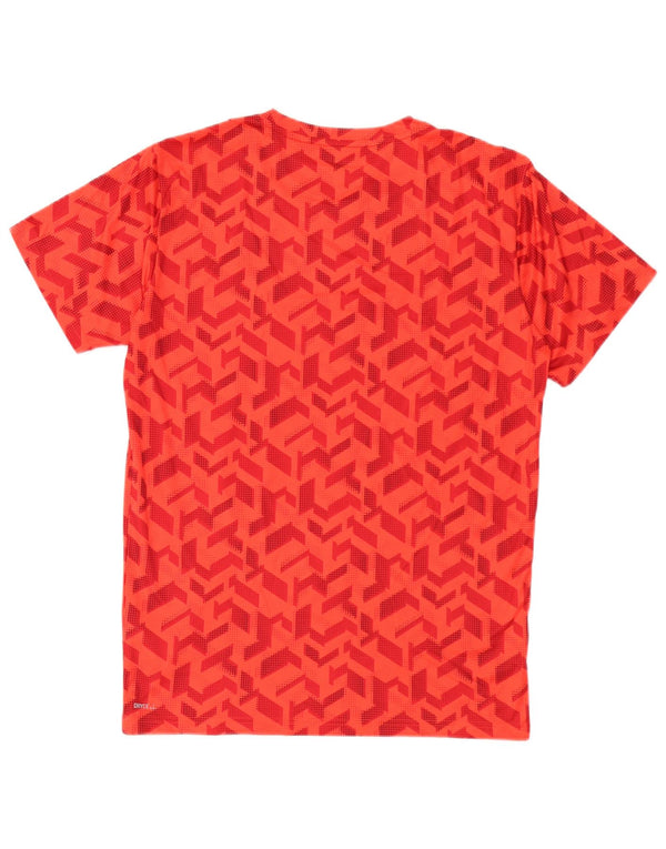 Ανδρικό T-Shirt Puma Top Μικρό κόκκινο γεωμετρικό πολυεστέρα