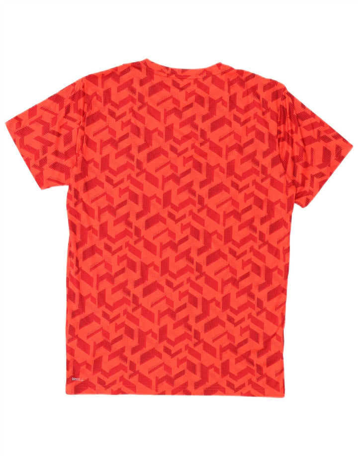 Ανδρικό T-Shirt Puma Top Μικρό κόκκινο γεωμετρικό πολυεστέρα