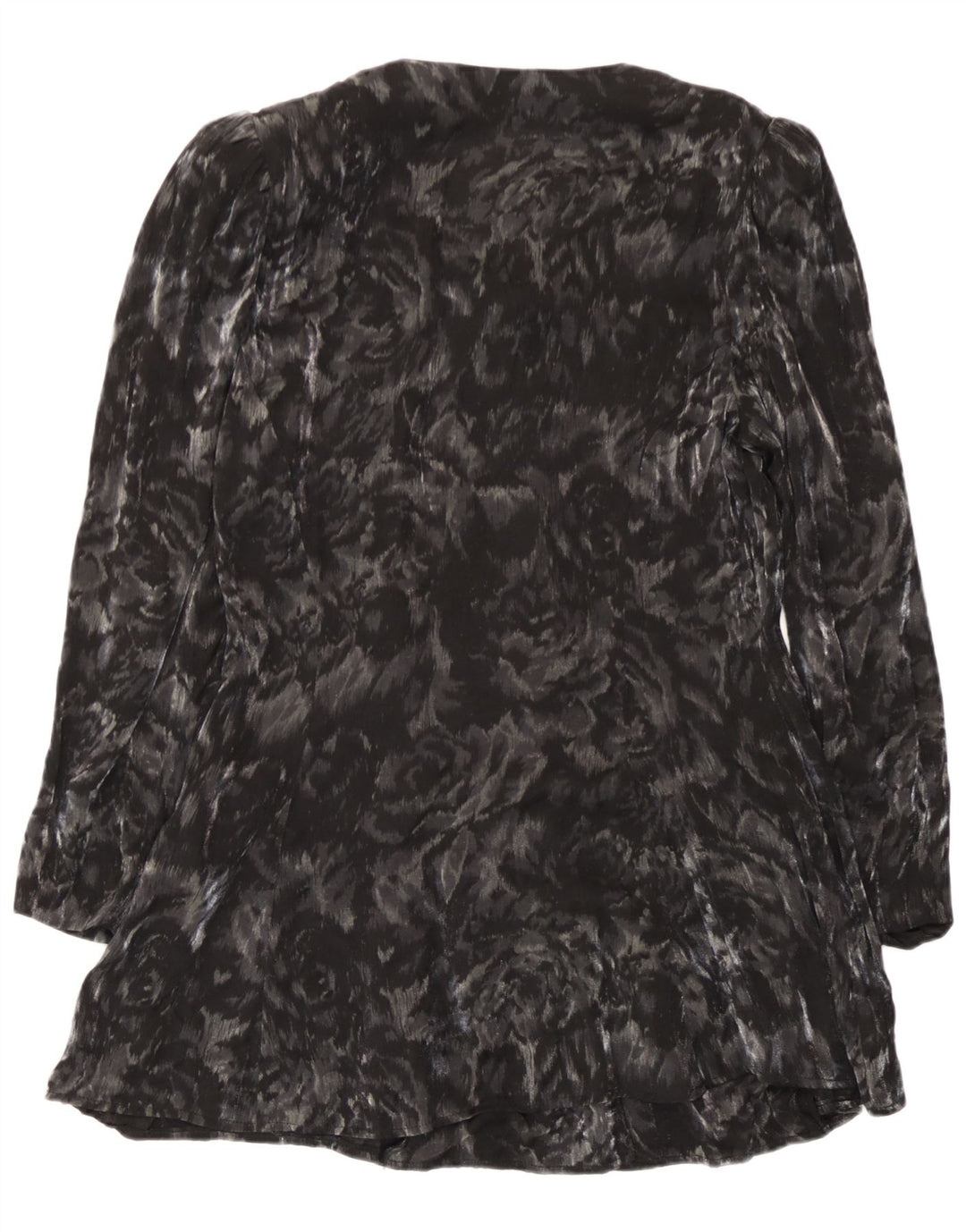 Michele Boyard Γυναικείο πουκάμισο Longline Μπλούζα EU 40 Medium Black Floral