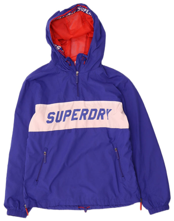 Ανδρικό μπουφάν Anorak με κουκούλα Superdry UK 36 Small Blue Colourblock