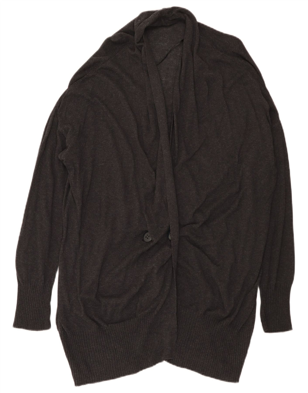 Zara Γυναικείο πουλόβερ Longline Cardigan UK 14 Medium Grey