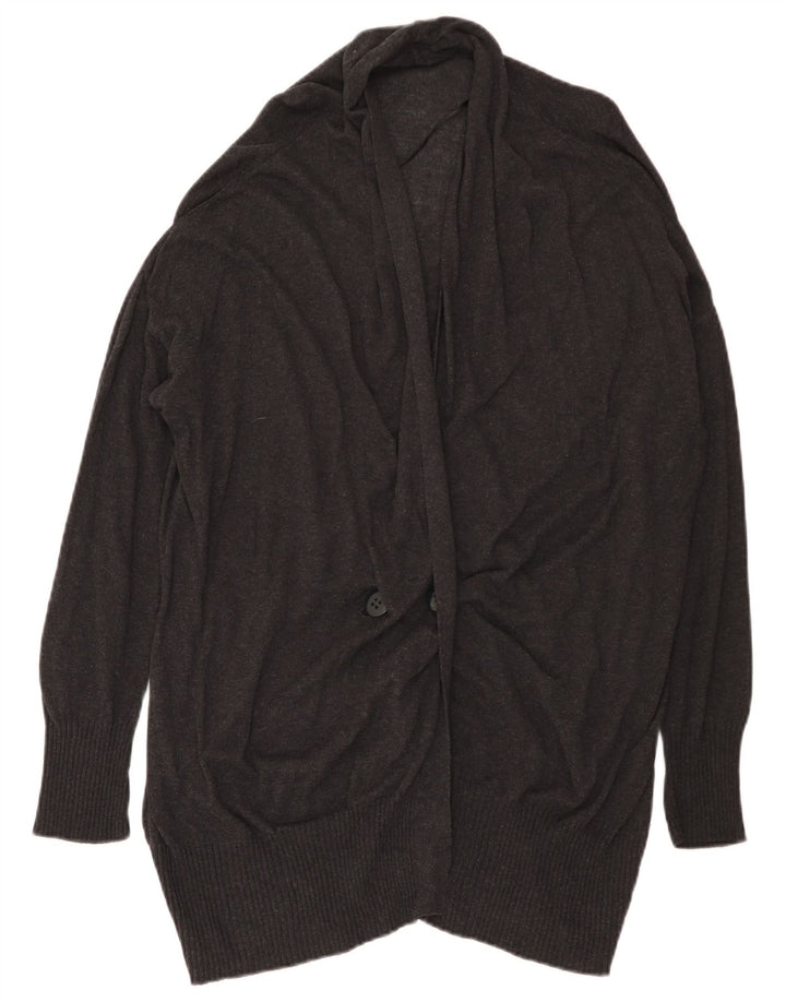 Zara Γυναικείο πουλόβερ Longline Cardigan UK 14 Medium Grey