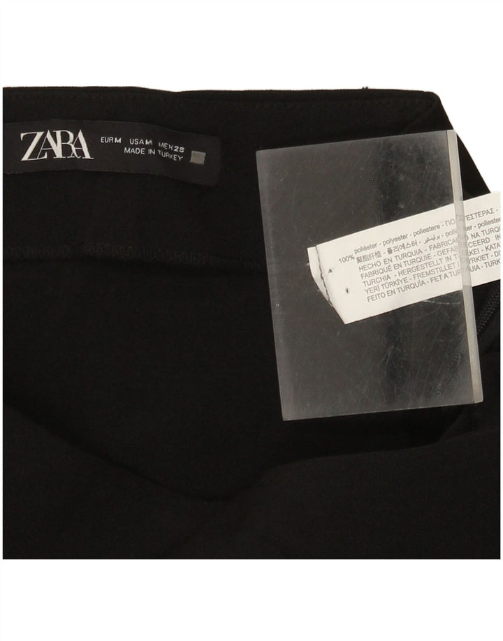 Zara Γυναικεία Ψηλόμεση Pencil Φούστα Medium W28 Μαύρο Πολυεστέρας