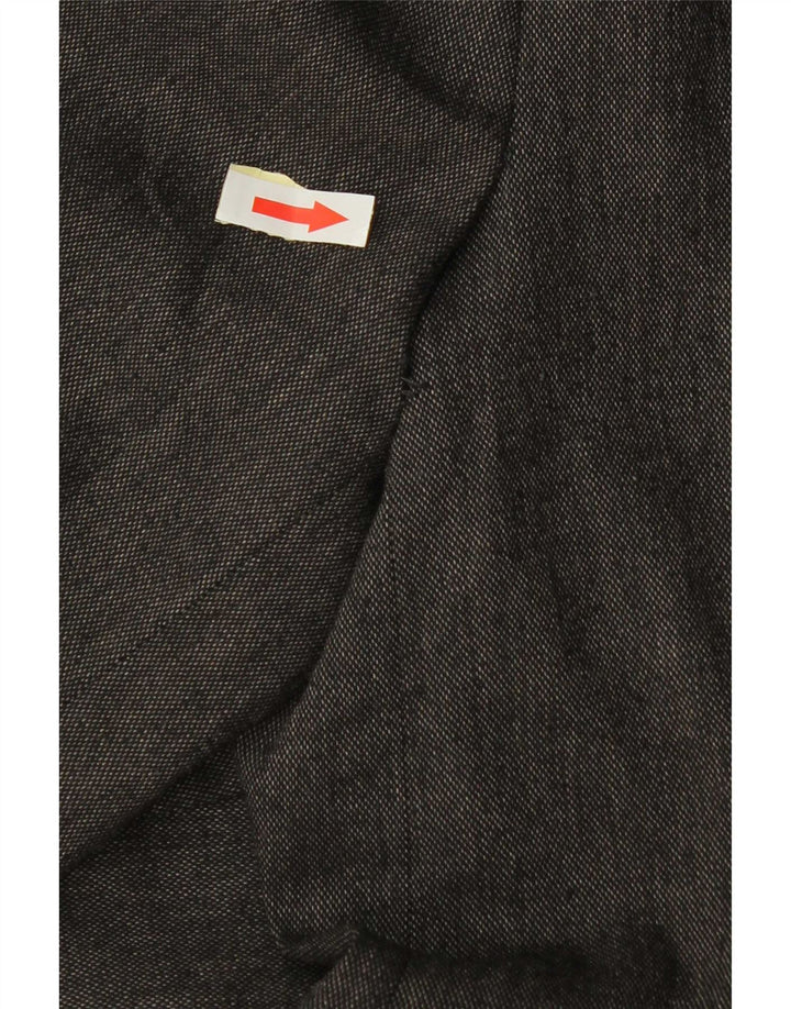 Zara Γυναικείο Μπουφάν 1 Κουμπί Blazer UK 18 XL Γκρι βισκόζη