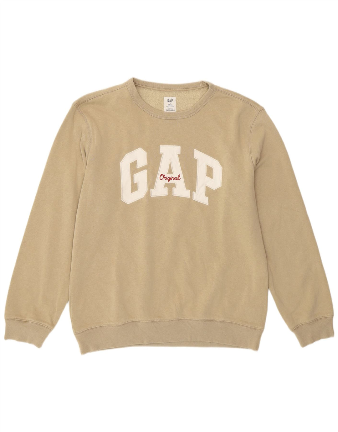 Ανδρικό γραφικό φούτερ Gap Jumper Μεσαίο μπεζ βαμβακερό