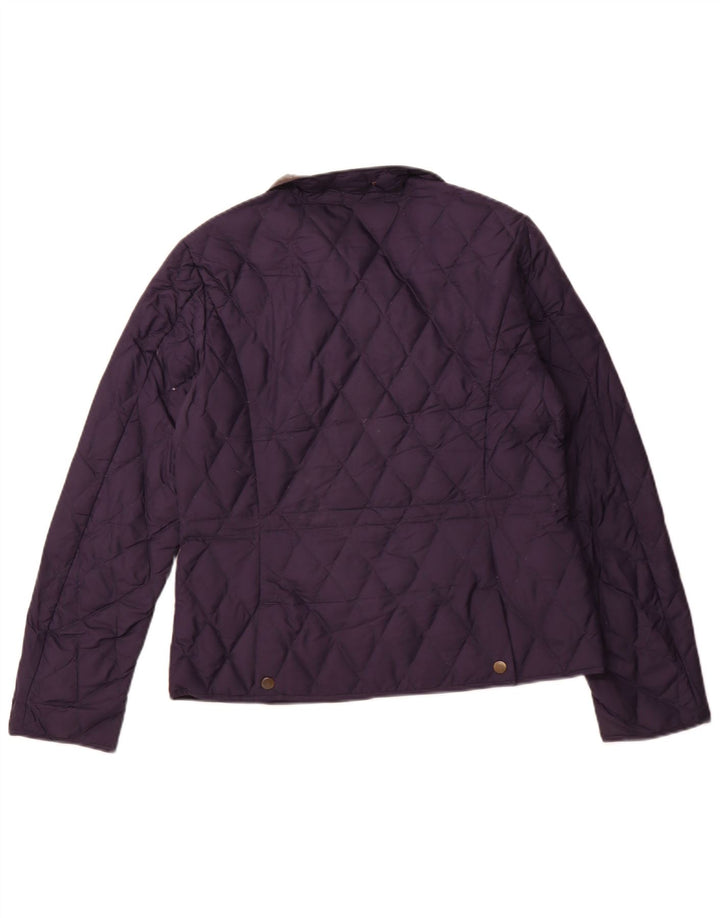 EDDIE BAUER Γυναικείο καπιτονέ μπουφάν με επένδυση UK 14 Medium Navy Blue Polyester