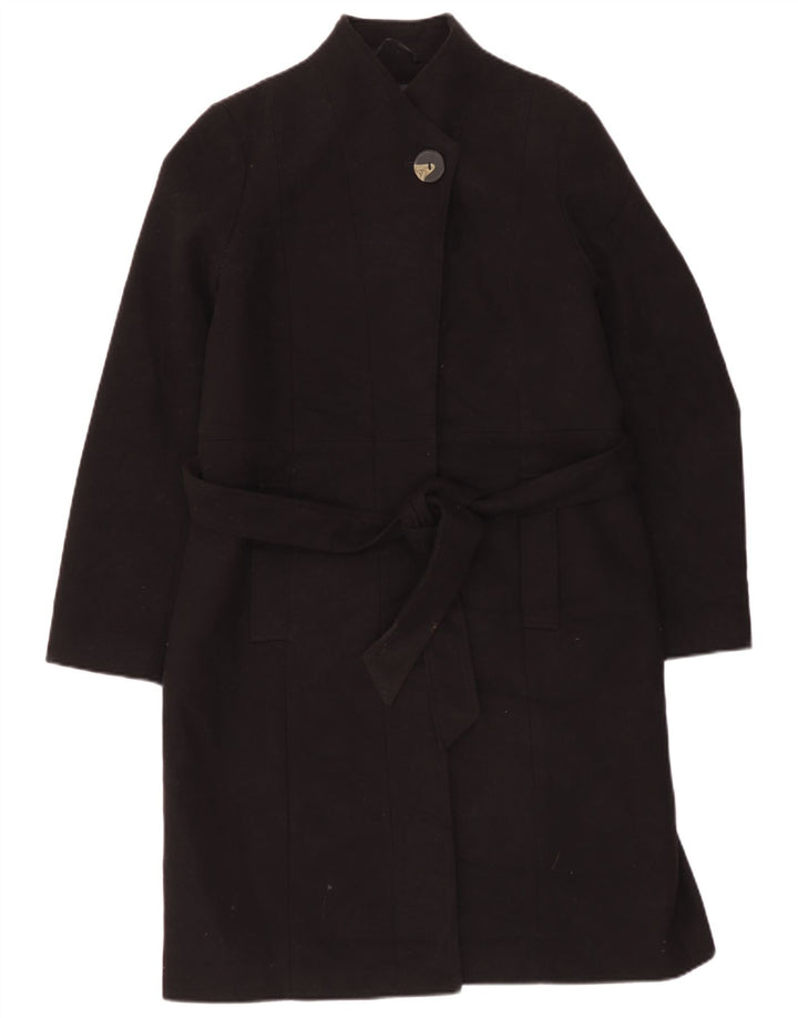Marks & Spencer Γυναικείο Παλτό UK 14 Large Black Polyester
