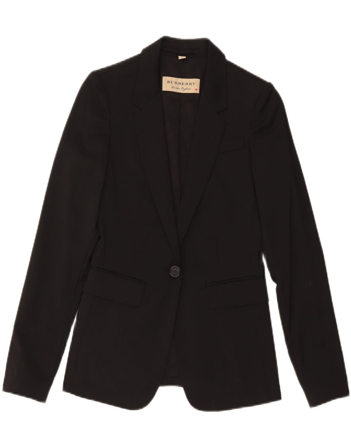 Burberry Γυναικείο Μπουφάν Blazer UK 4 XS Black Wool Classic