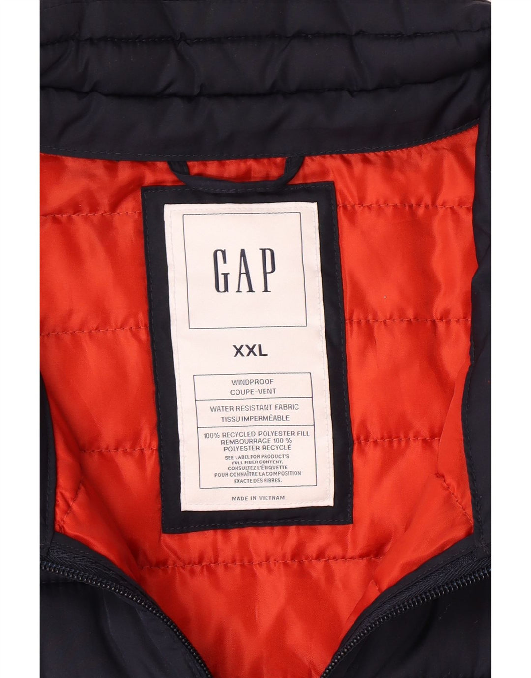 GAP Ανδρικό padded Gilet UK 44 2XL Navy Blue Polyester