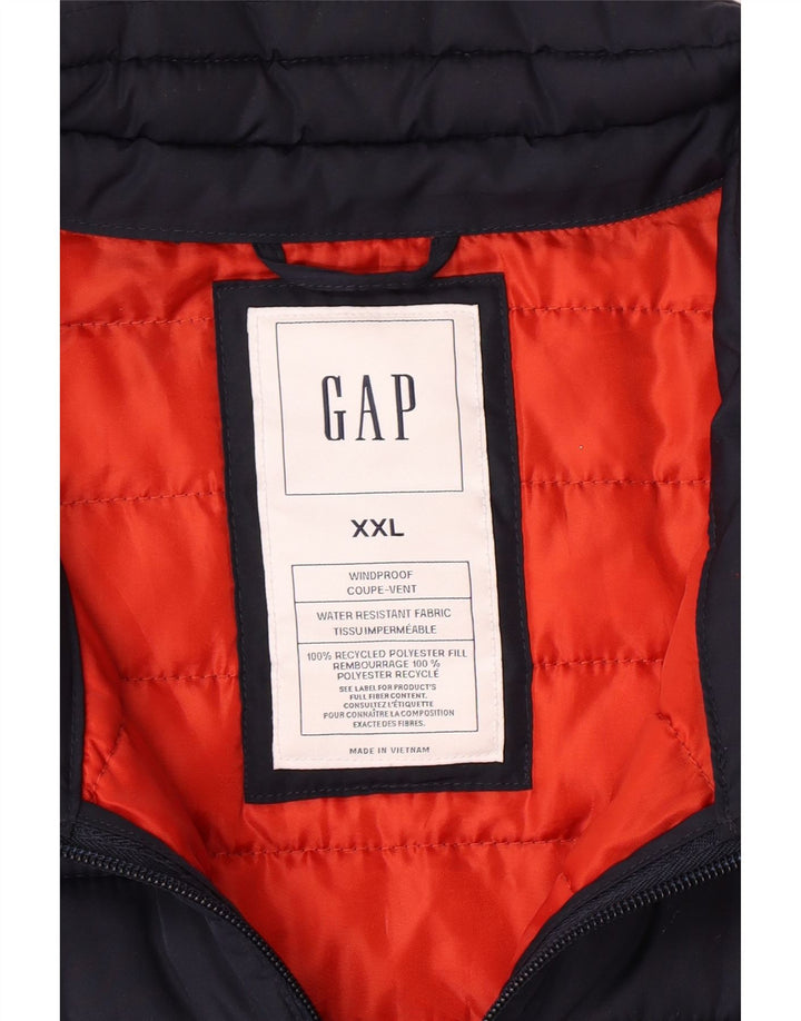 GAP Ανδρικό padded Gilet UK 44 2XL Navy Blue Polyester