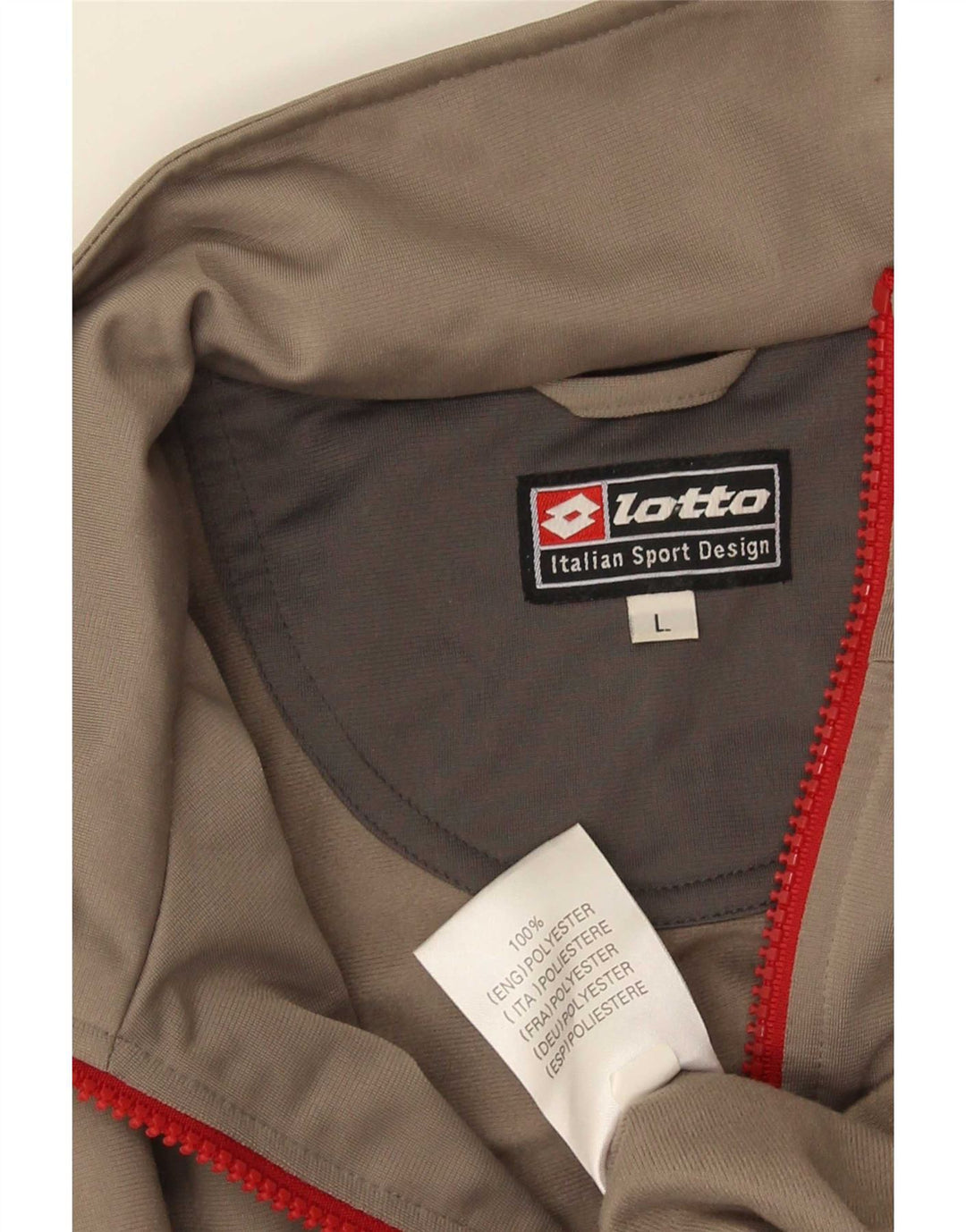 Ανδρική αθλητική φόρμα Lotto Top Jacket Large Grey Polyester