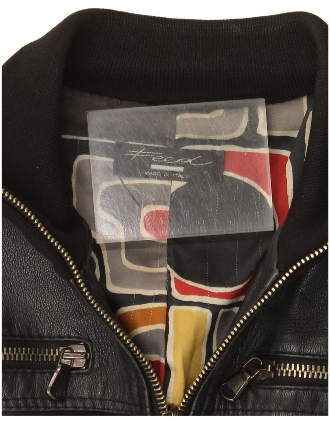 Vintage γυναικείο δερμάτινο μπουφάν UK 10 Small Black