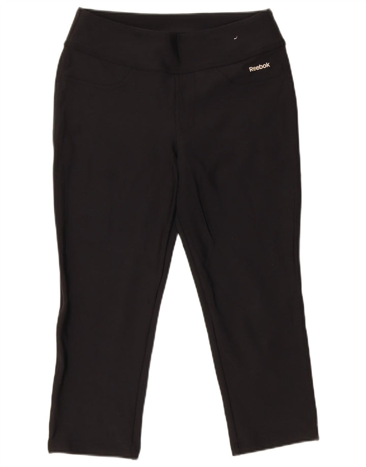 Reebok Γυναικείο Παντελόνι Capri W28 L19 Μαύρο νάιλον