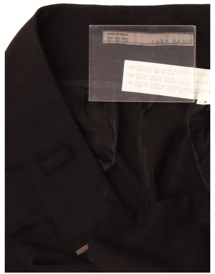 Zara Γυναικείο Slim Suit Παντελόνι XS W24 L25 Μαύρο Πολυεστέρα