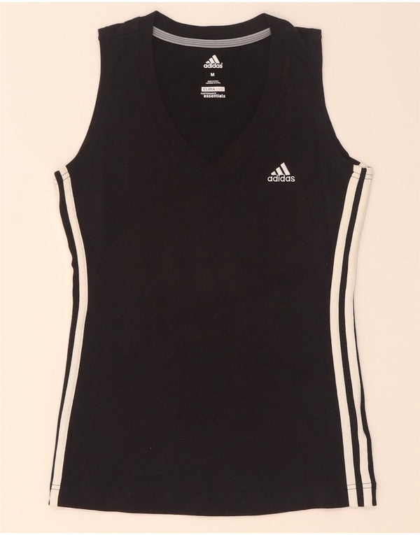 Adidas Γυναικείο Clima 365 Vest Top UK 12 Medium μαύρο βαμβακερό