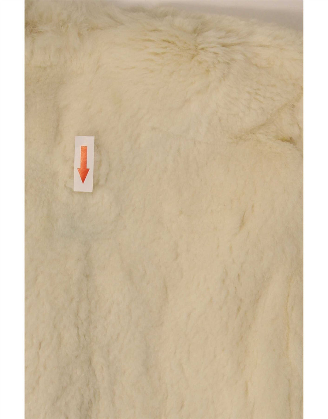 Vintage γυναικείο παλτό από ψεύτικη γούνα Capelet One Size Off White