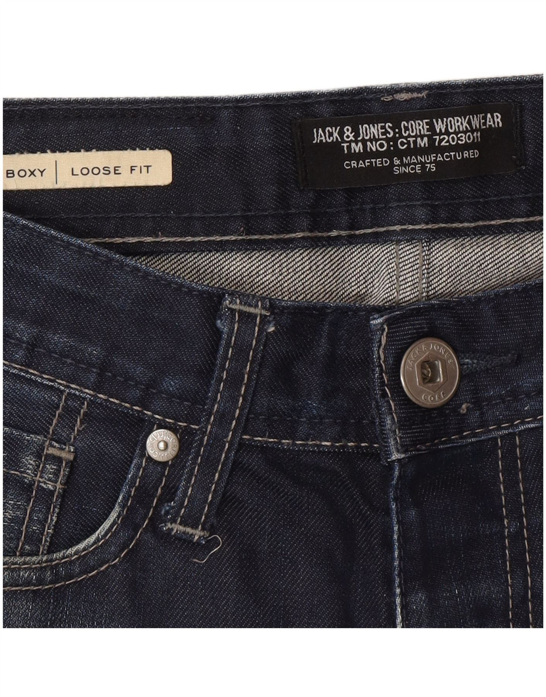 Jack & Jones Ανδρικό Boxy Loose Jeans W28 L30 Μπλε
