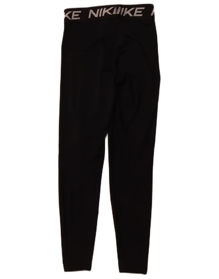 Γυναικεία γραφικά κολάν NIKE Dri Fit UK 8 Small Black Polyester