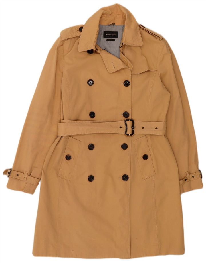 Massimo Dutti Γυναικεία καμπαρντίνα UK 14 Μεγάλο Μπεζ βαμβακερό