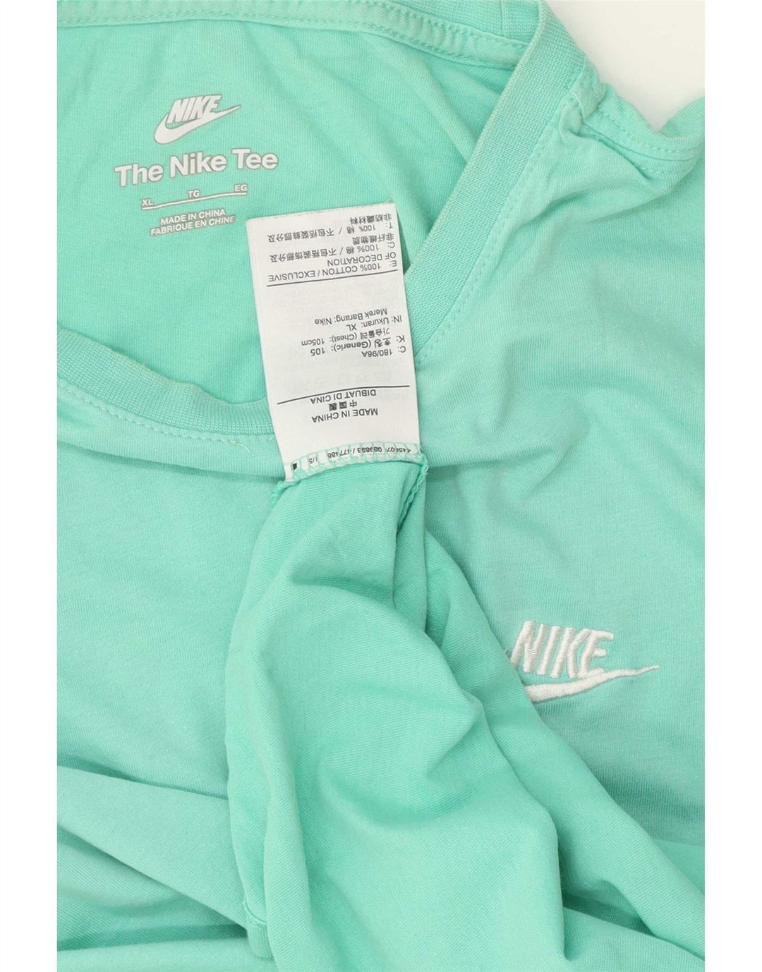 Ανδρικό T-Shirt Nike Top XL Τυρκουάζ βαμβακερό