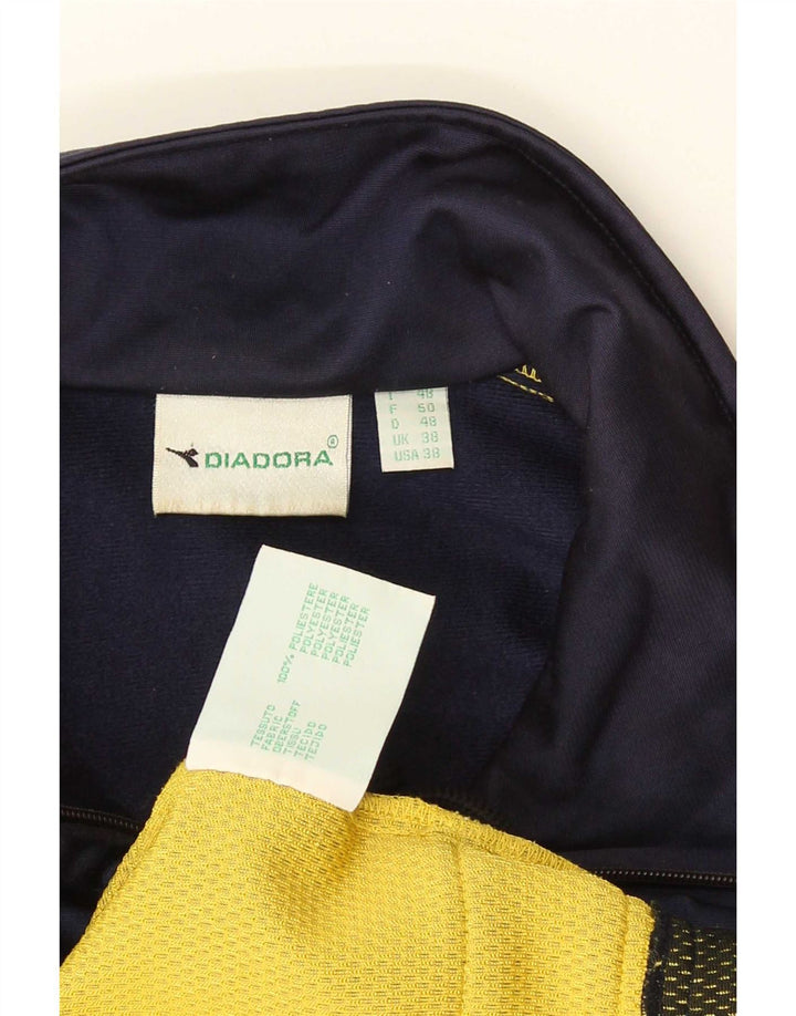 Ανδρική φόρμα Diadora Top Jacket UK 38 Medium Navy Blue Colourblock