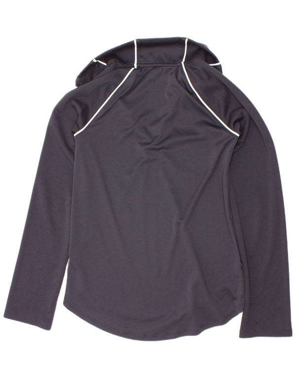 Under Armour Girls Fitted Graphic Top Μακρύ μανίκι 9-10 ετών Μεσαίο Μαύρο