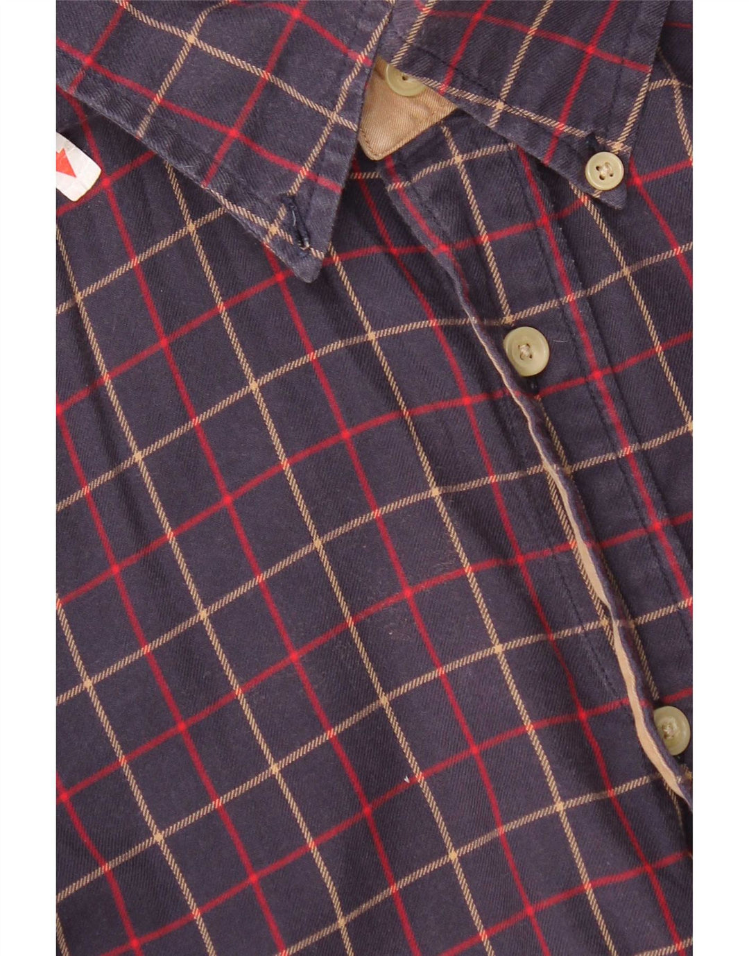 Ανδρικό φανελένιο πουκάμισο Tommy Hilfiger Μικρό μπλε ναυτικό βαμβακερό καρό