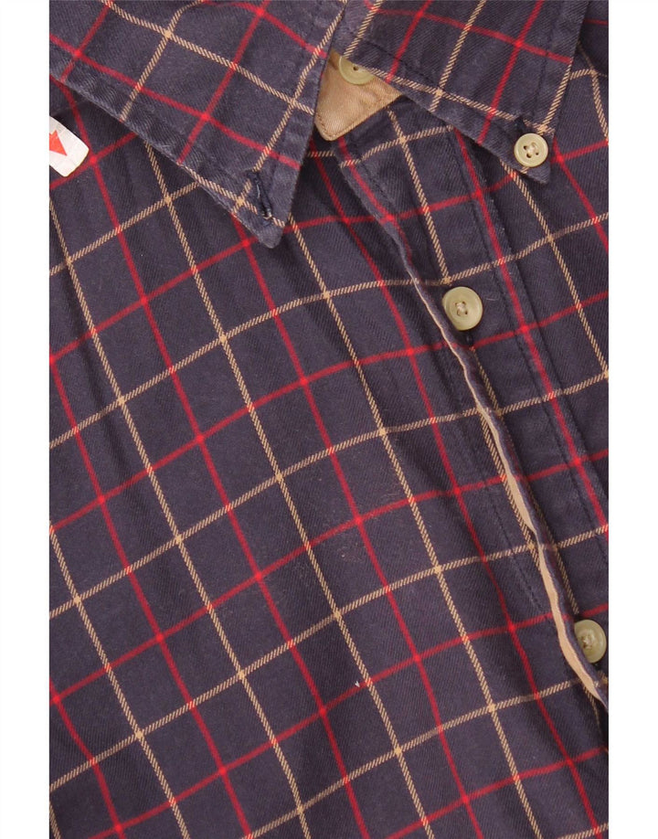 Ανδρικό φανελένιο πουκάμισο Tommy Hilfiger Μικρό μπλε ναυτικό βαμβακερό καρό