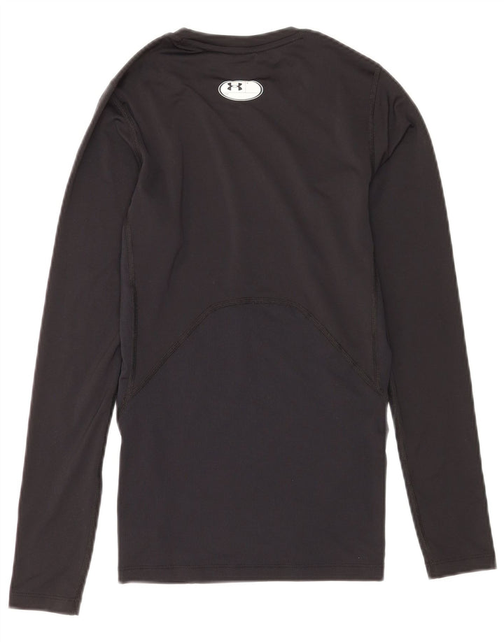 Under Armour Γυναικείο Heat Gear Μακρυμάνικο UK 10 Μικρός Μαύρος Πολυεστέρας