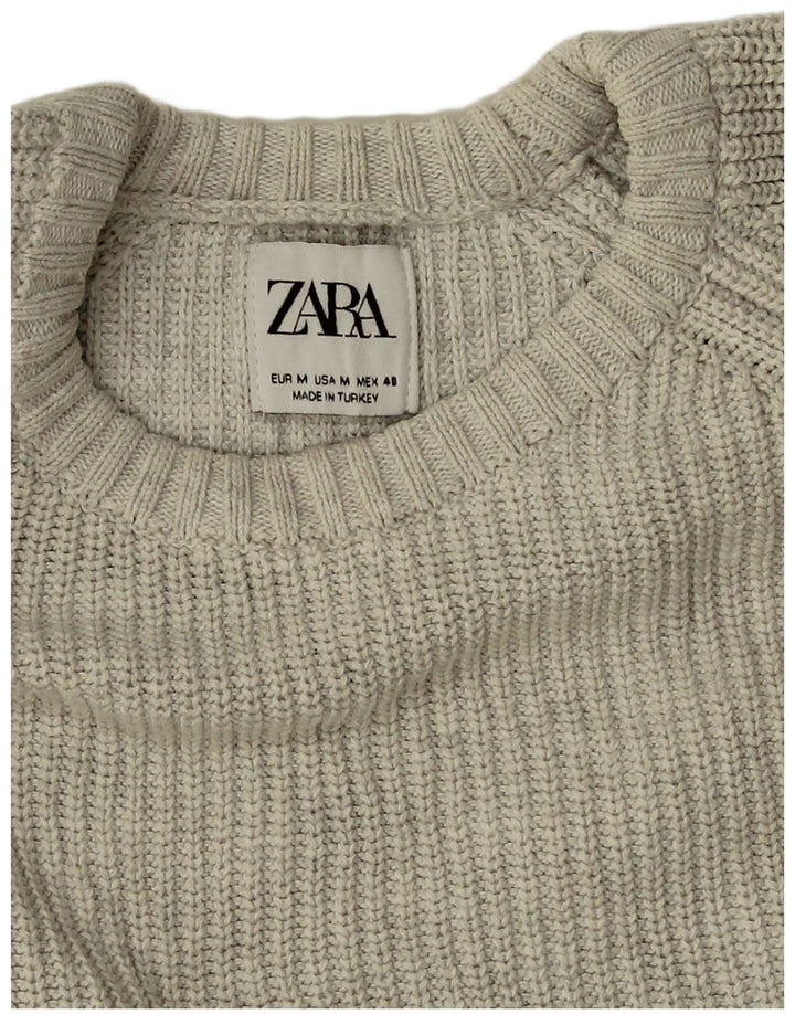 Ανδρικό πουλόβερ Zara Boat Neck Jumper Medium Grey