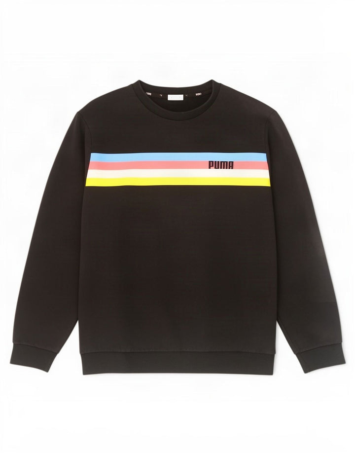 Ανδρικό φούτερ Puma Jumper Μεγάλο μαύρο χρώμα, βαμβακερό