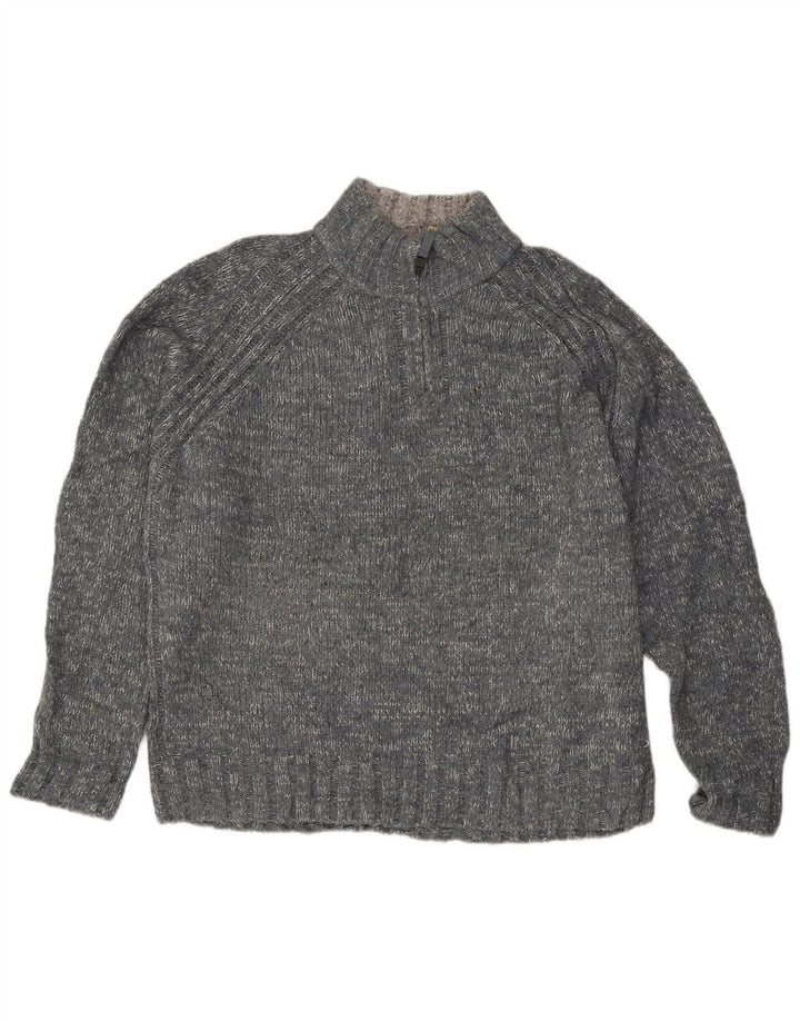 Ανδρικό πουλόβερ Marks & Spencer Blue Harbor με φερμουάρ XL με γκρι φλιτζάνι