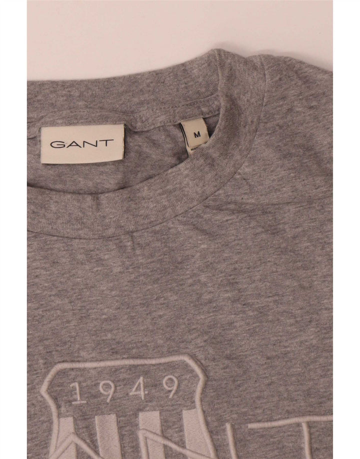 Ανδρικό γραφικό T-Shirt Gant Top Μεσαίο γκρι βαμβακερό