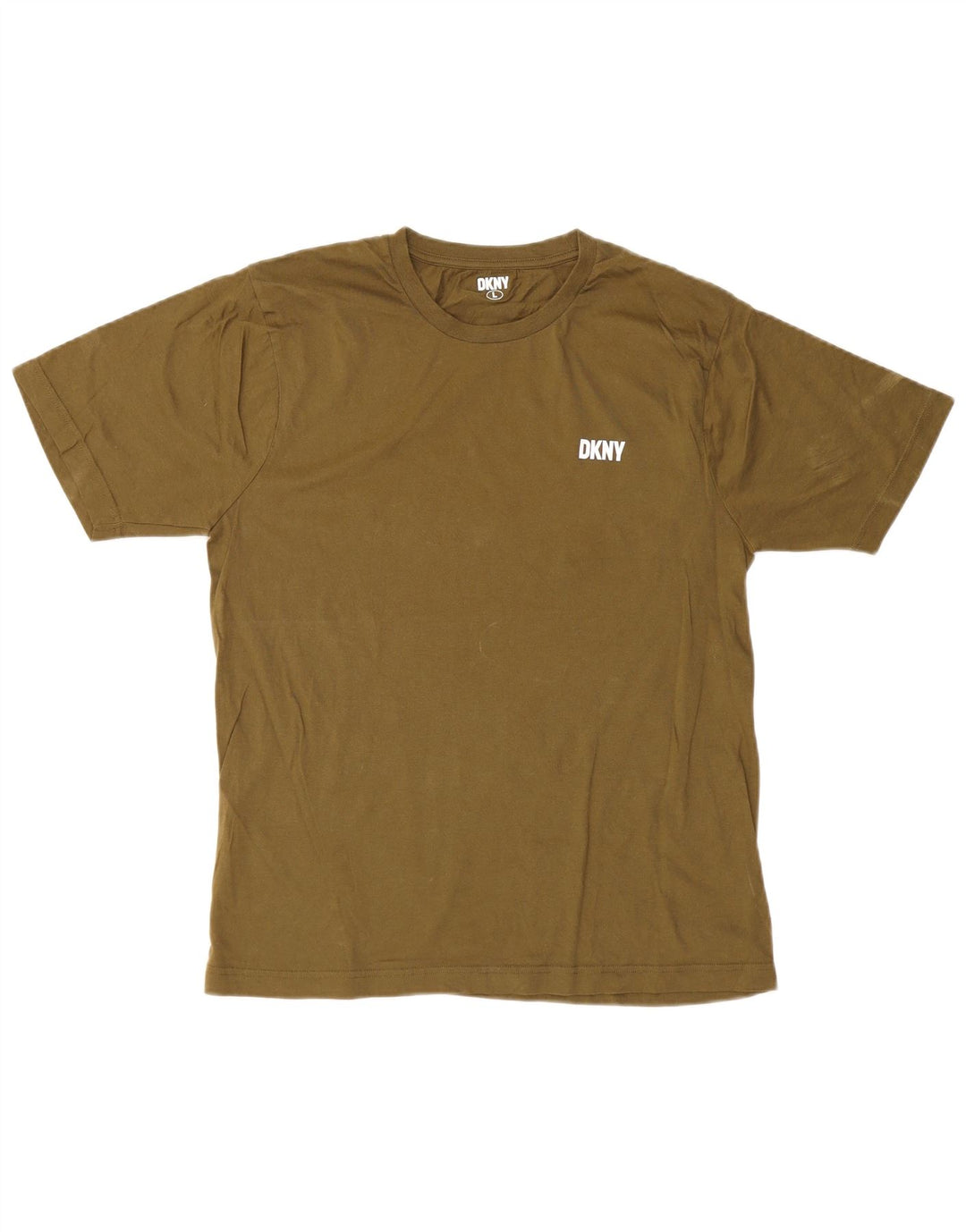 Ανδρικό T-Shirt Dkny Top Large Khaki Cotton